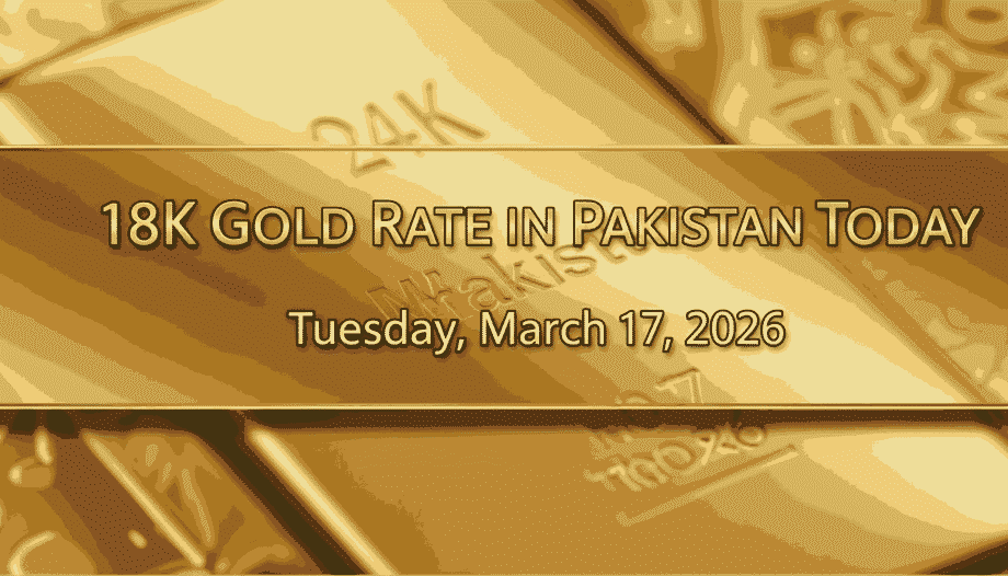 18k Gold Rate in Pakistan Today