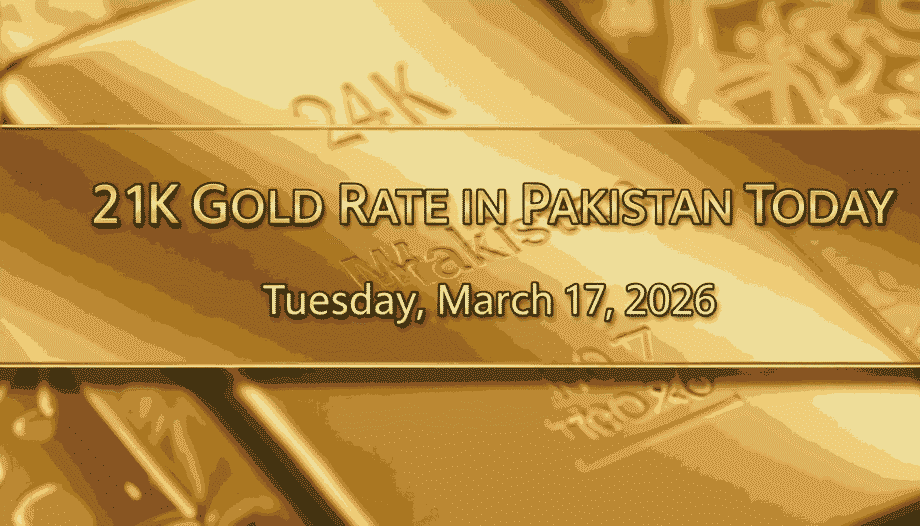 21k Gold Rate in Pakistan Today