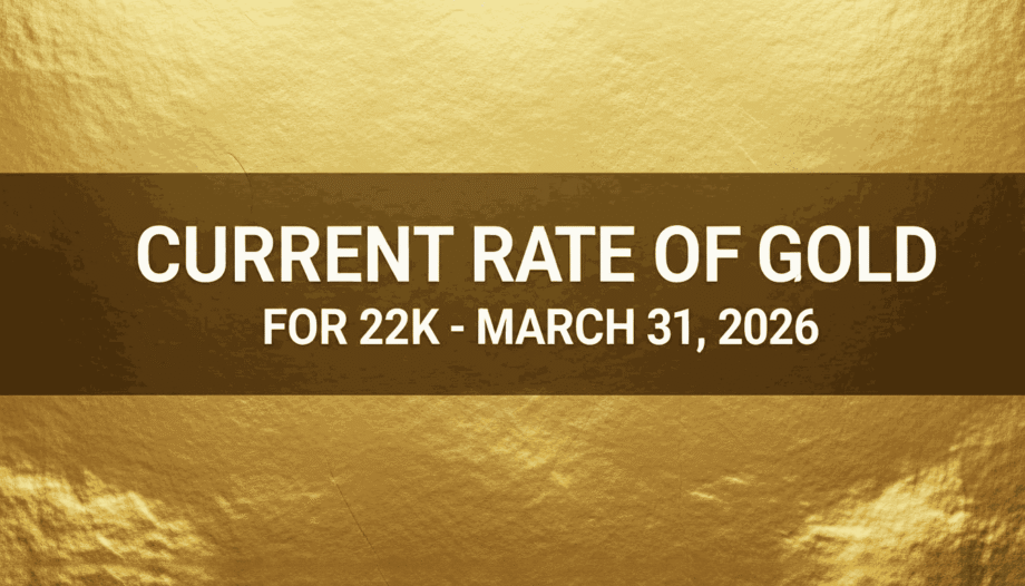 22k Gold Price in Pakistan on 31 March 2026