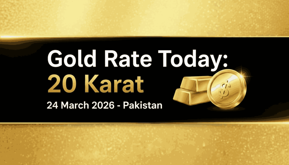 24 march 2026 20 karat gold price