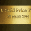 Gold Prices in Pakistan for 21 Karat