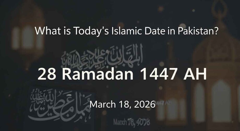 What is Today Islamic Date in Pakistan