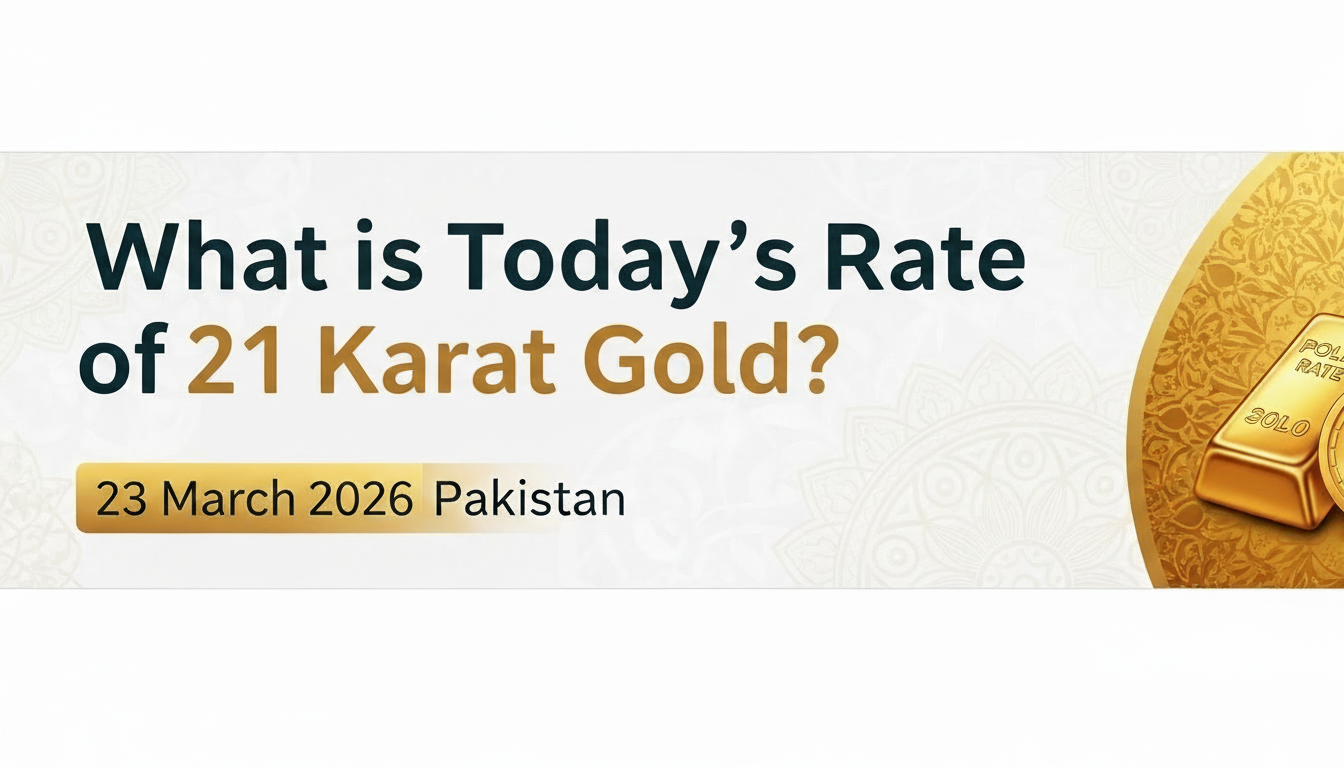 What is Today rate of 21 karat Gold