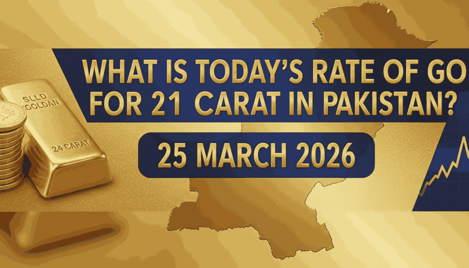 What is today's rate of gold for 21 carat